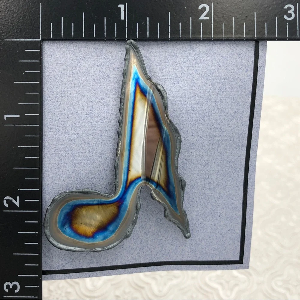 🌼 Music Note Metal Artesian Handmade Pin Brooch